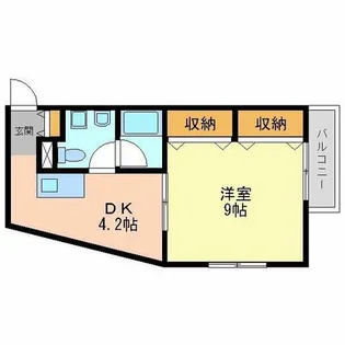 メゾンエトワル【5階】の間取り