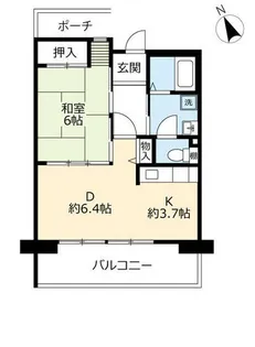 UR浜甲子園さくら街【0050404号室】の間取り