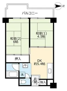 UR壬生坊城第二【0030720号室】の間取り