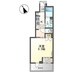 アベニールのざと【1階】の間取り
