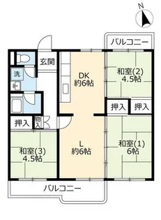 UR光明台【0370503号室】の間取り