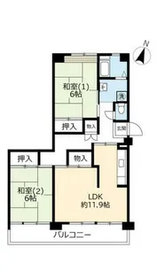 URポートアイランド【0660202号室】の間取り