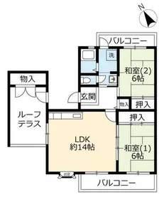 UR奈良青山【0100503号室】の間取り