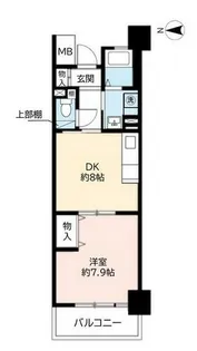 URハートフル湊川【0011204号室】の間取り