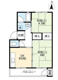 UR大久保東第二【0340205号室】の間取り