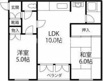 アパルトマンK【4階】の間取り