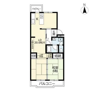 URもりつね【0060502号室】の間取り