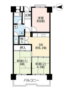 URポートアイランド【0551111号室】の間取り
