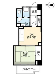 UR高見フローラルタウン五番街【0460703号室】の間取り