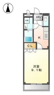グランドパレス堀越【1階】の間取り
