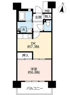 URサンラフレ明石【0150804号室】の間取り