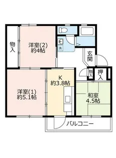 UR鈴蘭台第一【0360104号室】の間取り