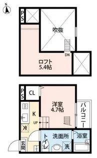ラ・ロシェル【1階】の間取り