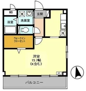 カーサビアンカ飾磨【2階】の間取り