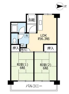 UR郡山駅前【0070616号室】の間取り