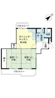 UR泉南尾崎【0120302号室】の間取り