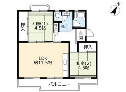 UR泉南尾崎【0160303号室】の間取り