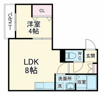 ジーメゾン守口藤田【2階】の間取り