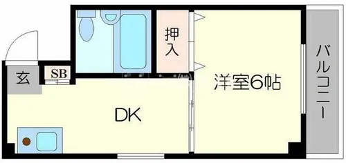 デイズハイツ境川【7階】の間取り