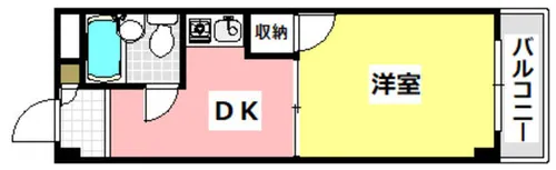 グロースコート摂津【305号室】の間取り