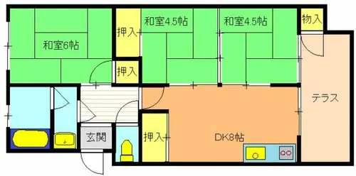 高木マンション【3階】の間取り