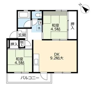 UR徳力【0620505号室】の間取り