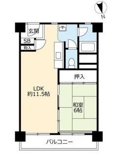UR上飯田第2【0030309号室】の間取り