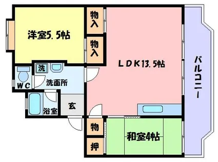 岡崎(岡崎)コーポ【2階】の間取り