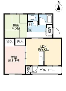 UR平城第二【0490407号室】の間取り