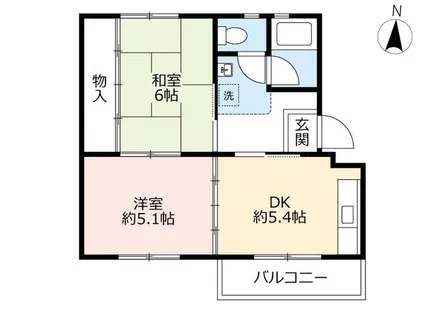 UR鶴山台【0520404号室】の間取り