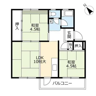 UR徳力【0820404号室】の間取り