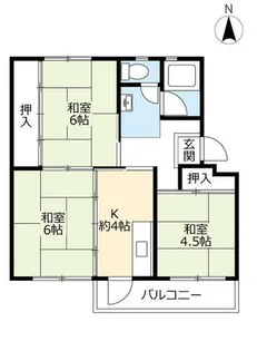 UR岩成台【0060107号室】の間取り
