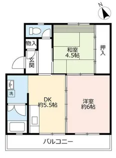 UR豊明【0020205号室】の間取り