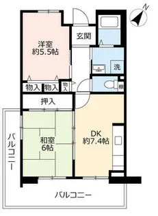 URグリーンヒルズ御影【0040304号室】の間取り