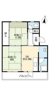URひよどり台【1250106号室】の間取り