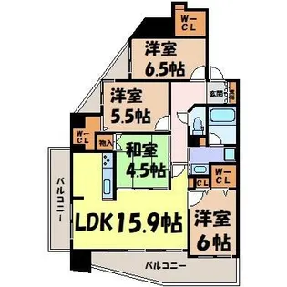 ベレーサ鶴舞公園【7階】の間取り