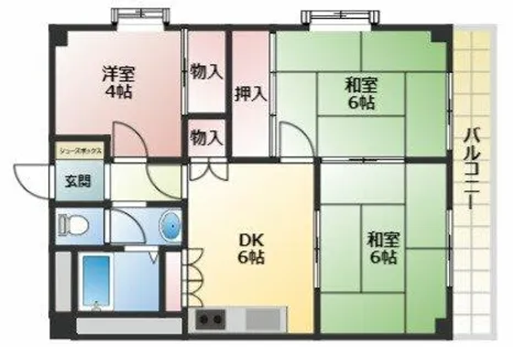 野口第一ビル【203号室】の間取り
