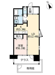 UR浜甲子園さくら街【0020101号室】の間取り