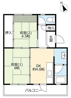 UR富田【0920407号室】の間取り