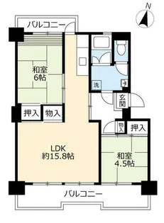 UR千代が丘【1020502号室】の間取り