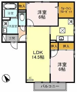 アンシャンテオオギ【1階】の間取り