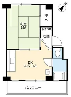 UR助松【0550302号室】の間取り