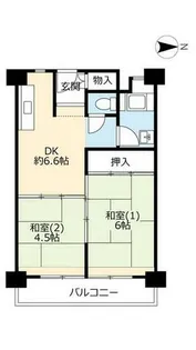 UR高倉台【0020208号室】の間取り