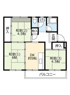 UR明石舞子【C250503号室】の間取り