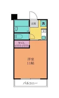 第4エルザビル【603号室】の間取り