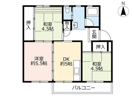 UR相生山【0250304号室】の間取り