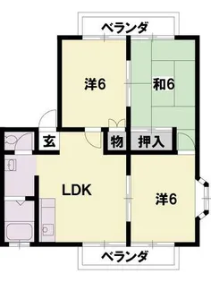 グリーンレイク堅田A【2階】の間取り