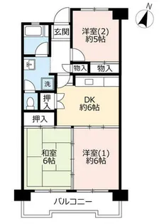 URリバーサイドもりぐち【0070307号室】の間取り