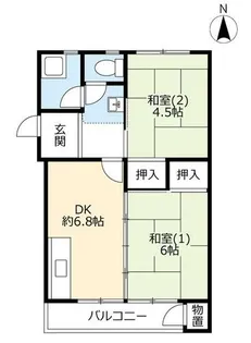 UR鈴蘭台第五【0090401号室】の間取り