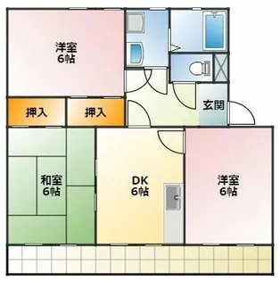エスポワールフジ C【2階】の間取り